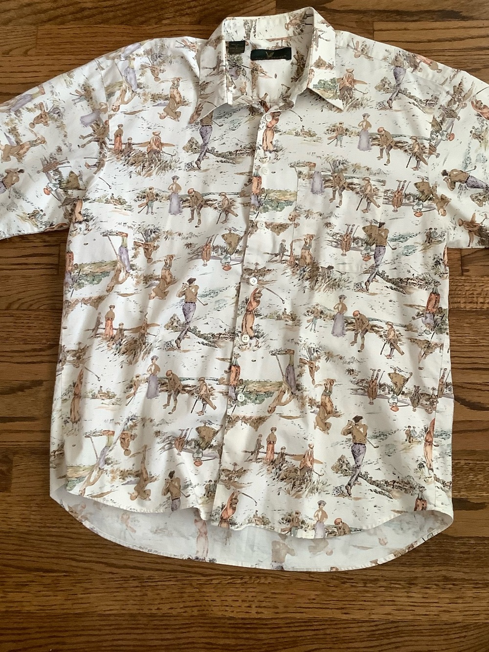Lyle & Scott Button Down Golf Themed Shirt